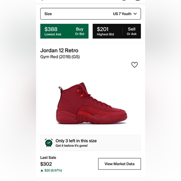 Gym Red Jordan 12s - Picture 3 of 3